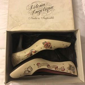 Angelique Houtkamp Authentic Tattoo Flash Heels